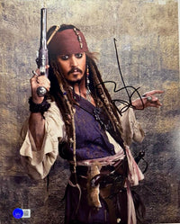 Johnny Depp Signed 11x14 Photo (Pirates Of The Caribbean) - Beckett COA