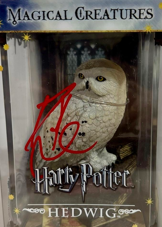 Daniel Radcliffe Signed Harry Potter Magical Creatures Collectible Hedwig *RARE* - Beckett COA