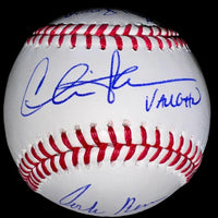 Major League Stars Charlie Sheen, Tom Berenger, & Corbin Bernsen Autographed Rawlings Official Baseball -  Beckett COA