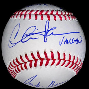 Major League Stars Charlie Sheen, Tom Berenger, & Corbin Bernsen Autographed Rawlings Official Baseball -  Beckett COA