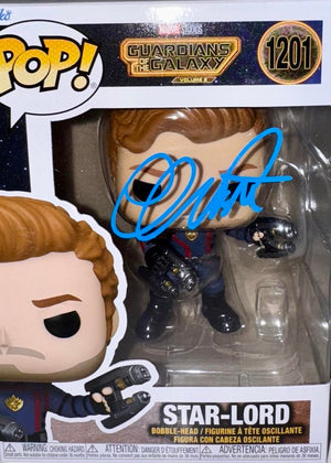 Chris Pratt Signed Funko Pop #1201 "Star Lord" GOTG - Beckett COA #01