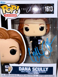 Gillian Anderson Signed Funko Pop #1613 "Dana Scully" (Blue Ink) - Beckett COA #4