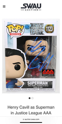 Henry Cavill Signed Funko Pop #1123 "Superman" (Justice League) - JSA