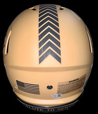 Tom Brady Autographed Tampa Bay Buccaneers Authentic "2023 Salute to Service"Riddell Speed Helmet Fanatics COA