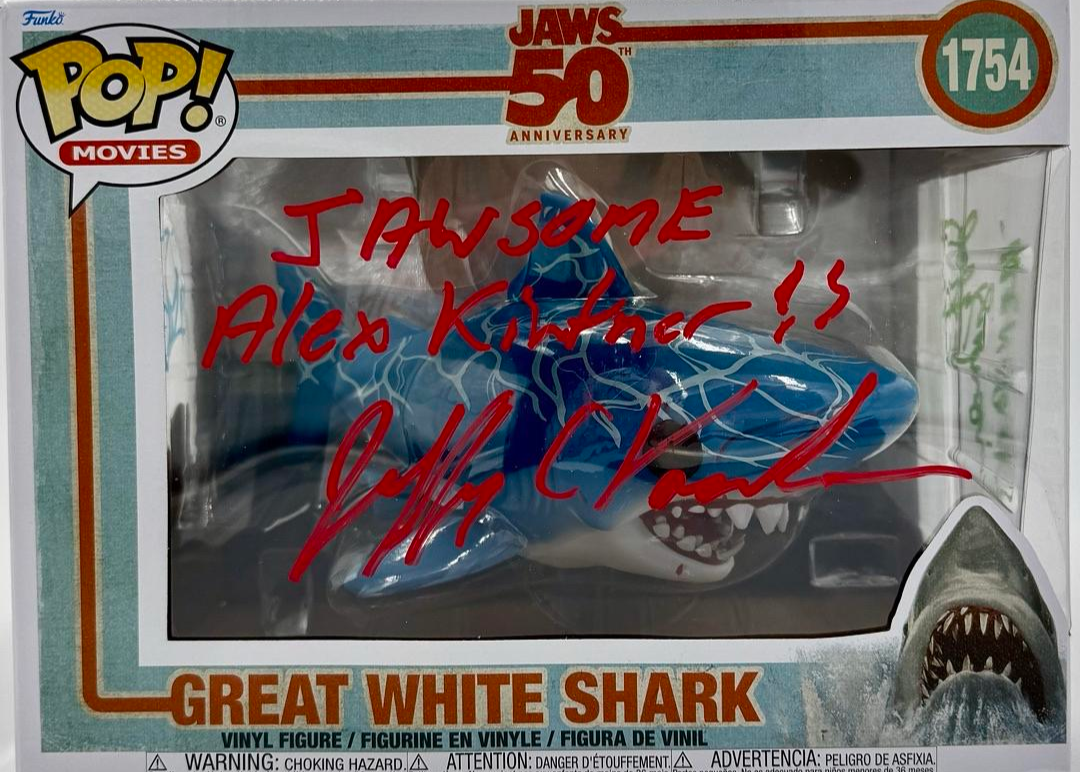 Richard Dreyfuss, Jeffrey Kramer, Jeffrey Vorhees, Stephen and Jonathan Searle, Signed Funko Pop #1754 (Jaws) - Beckett COA #04