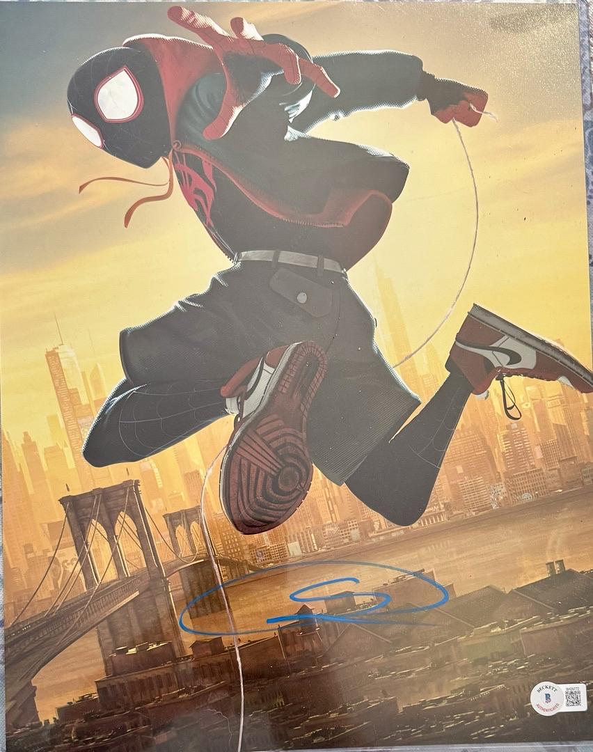 Shameik Moore Signed 11x14 Photo (Spider-Man) - Beckett COA