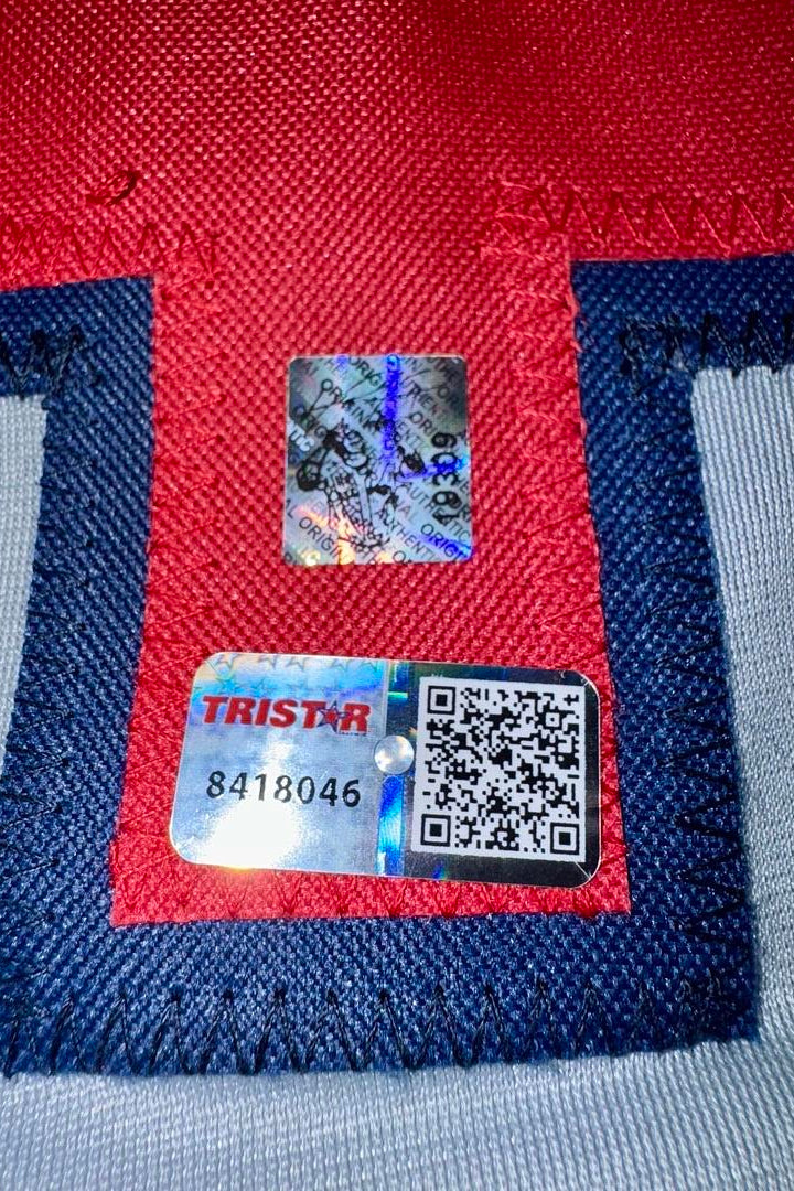 David Ortiz Autographed Custom Grey Red Sox Jersey -  TriStar COA #03
