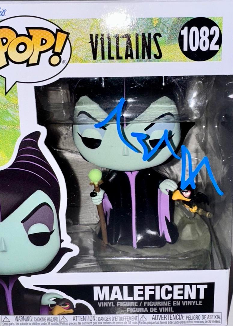Angelina Jolie Signed Funko Pop #1082 (Maleficent)  - SWAU