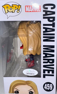 Brie Larson Signed Funko Pop #459 "Captain Marvel" Avengers - JSA COA