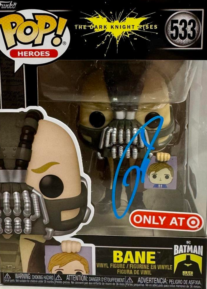 Tom Hardy Signed Funko Pop #533 "Bane" (Dark Knight Rises) - Beckett COA #01