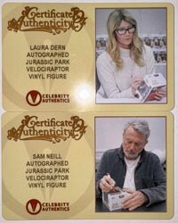 Laura Dern & Sam Neill Signed 25th Anniversary Funko Pop #549 (Jurassic Park) -  Celebrity Authentics #02