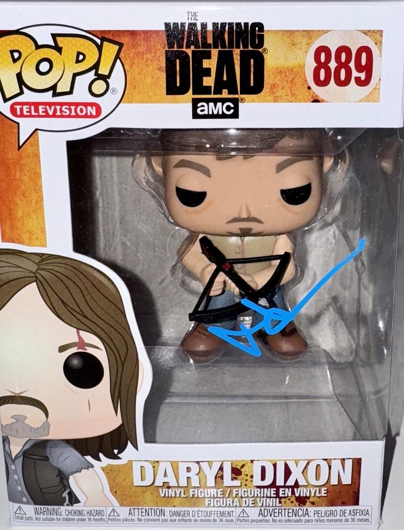 Norman Reedus Signed Funko Pop #889 "Daryl Dixon" (Walking Dead) - Beckett COA