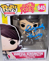 Elizabeth Hurley Signed Funko Pop #645 "Vanessa Kensington" Austin Powers (Blue Ink) - Beckett COA