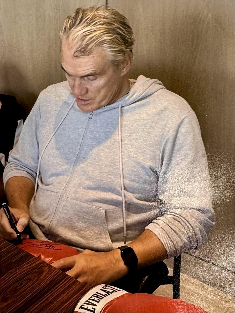 Dolph Lundgren Signed Everlast Boxing Glove - PSA COA