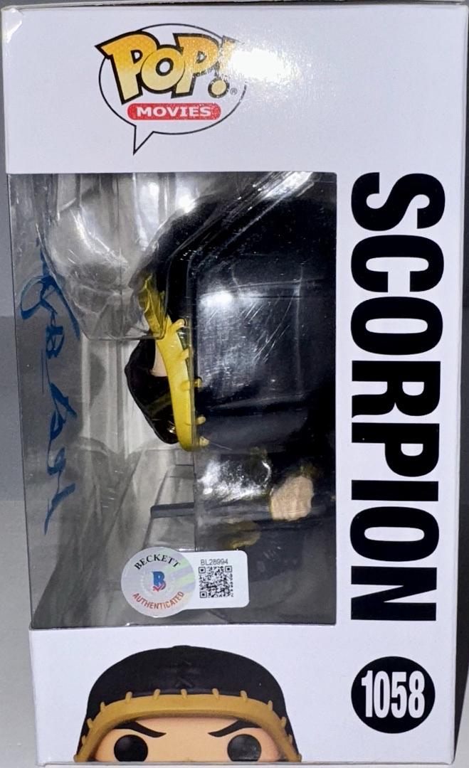 Hiroyuki Sanada Signed Funko Pop #1058 "Scorpion" (Mortal Kombat) - Beckett COA