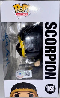 Hiroyuki Sanada Signed Funko Pop #1058 "Scorpion" (Mortal Kombat) - Beckett COA