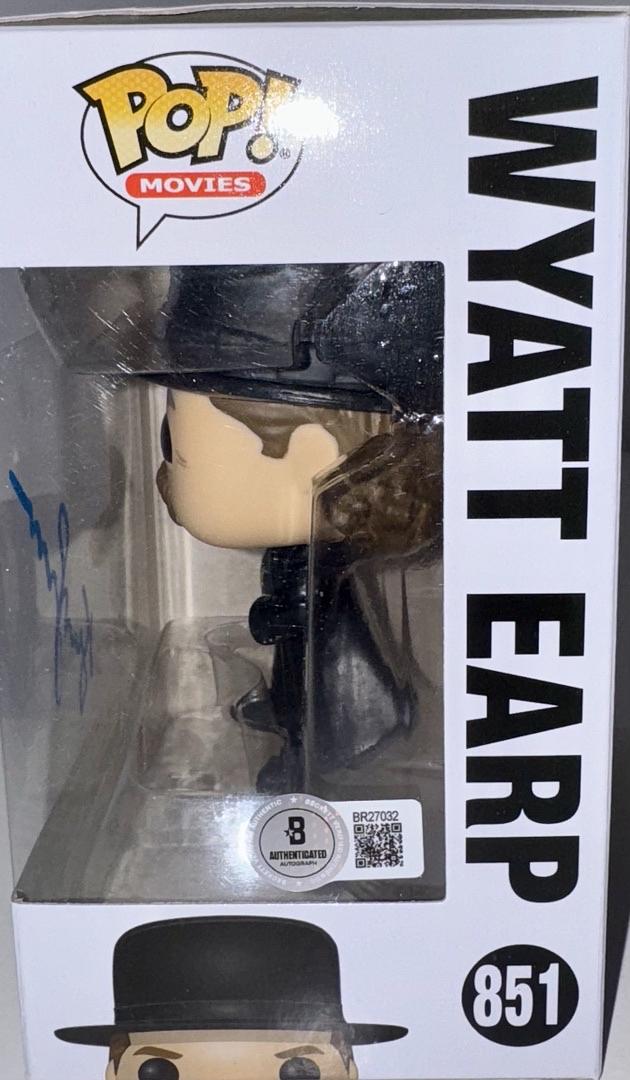 Kurt Russell Signed Funko Pop #851 Wyatt Earp Tombstone - Beckett COA #3