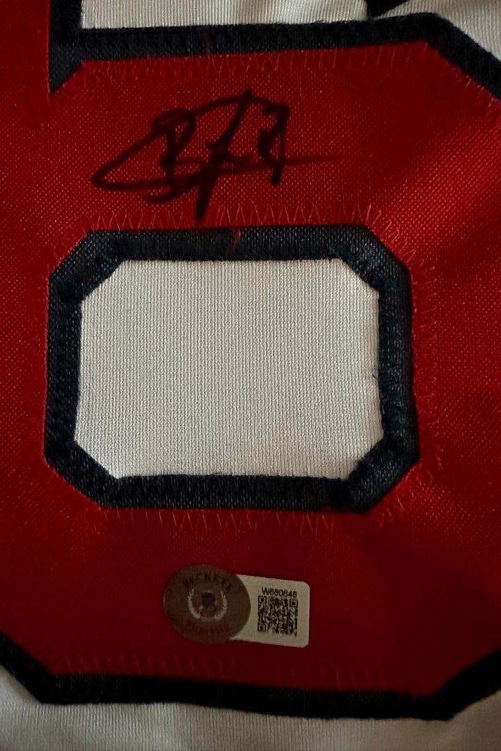 Brayan Bello Signed White Custom Red Sox Jersey - Beckett COA