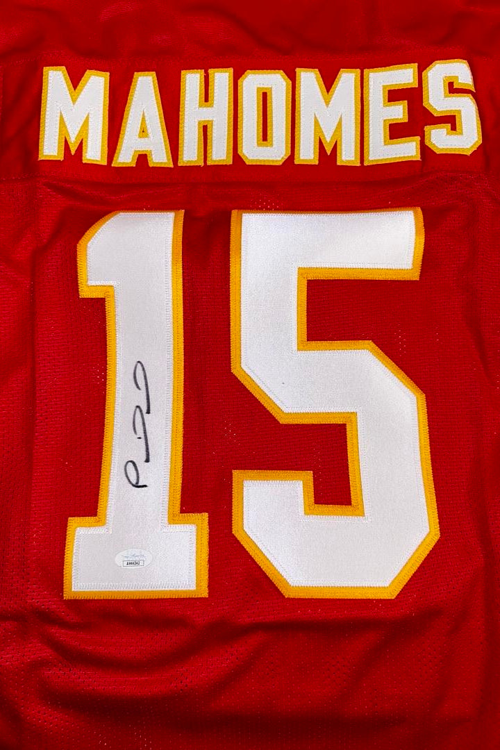 Patrick Mahomes Signed Red Chiefs Jersey -  JSA COA #03