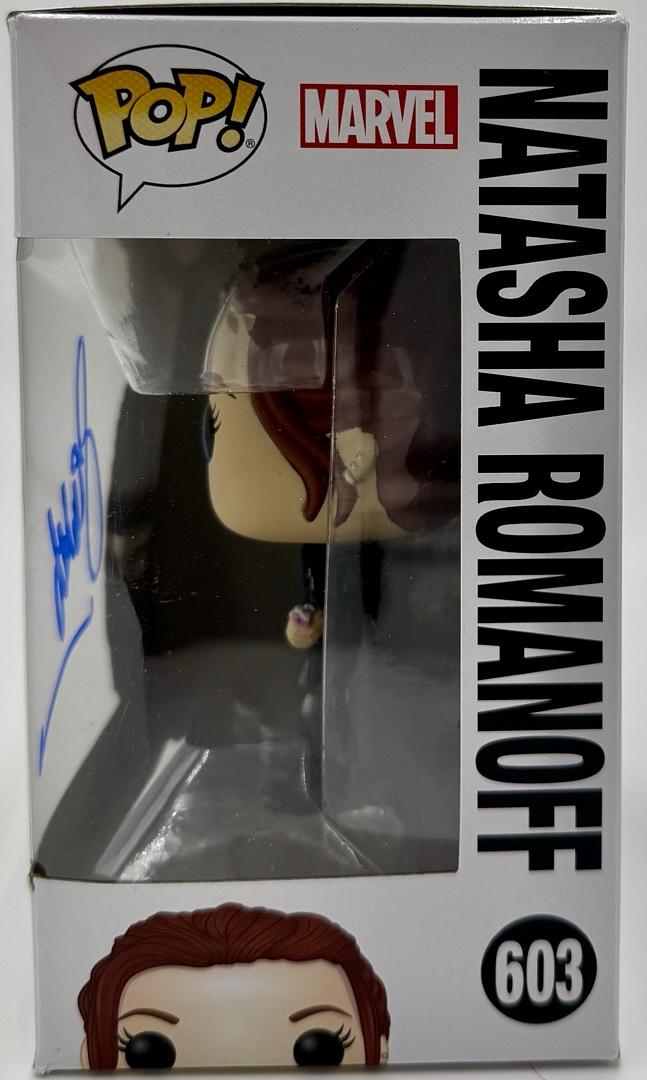 Scarlett Johanssen Signed Funko Pop #603 Natasha Romanoff (Avengers / Black Widow) *VERY RARE*  - Beckett COA w/full letter of authenticity