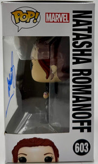 Scarlett Johanssen Signed Funko Pop #603 Natasha Romanoff (Avengers / Black Widow) *VERY RARE*  - Beckett COA w/full letter of authenticity