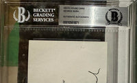 George Bush Signed Slabbed Vice-Presidential Card - Beckett COA