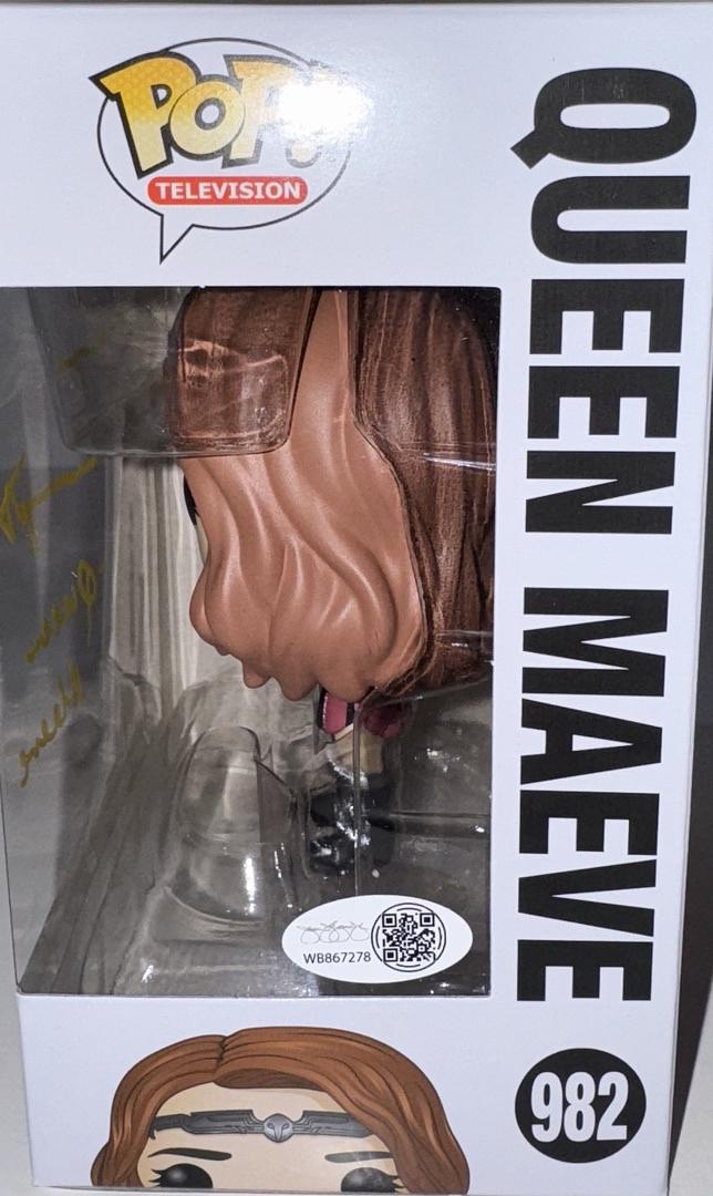 Dominique McElligott Signed Funko Pop #982 (The Boys) w/character name - JSA COA #01