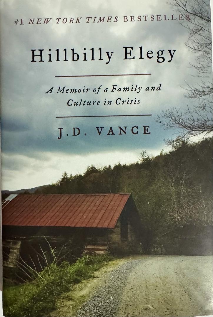 JD Vance (Vice-President) Signed "Hillbilly Elegy" Book #02