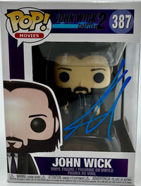 Keanu Reeves Signed Funko Pop #387 (John Wick)  - PSA COA #01