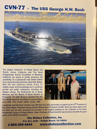 George Bush/Stan Stokes 30x20 - 46/200 signed limited edition print R&R Auction COA