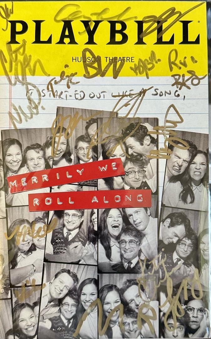 Daniel Radcliffe Signed 13x19 Marauders Map and together with cast signed Playbill (Harry Potter) - JSA COA