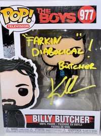 Karl Urban Signed Funko Pop #977 "Billy Butcher" The Boys w/Inscription - JSA COA