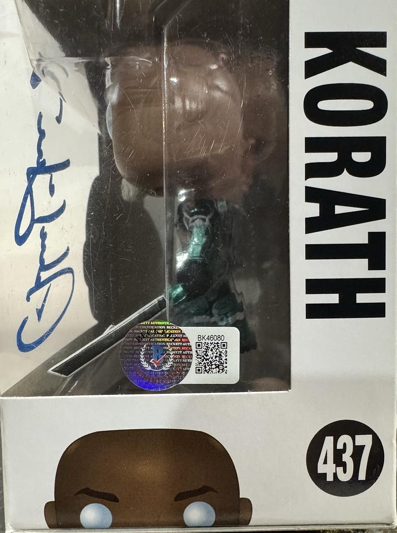 Djimon Hounsoi Signed Funko Pop #437 (Captain Marvel) - Beckett COA