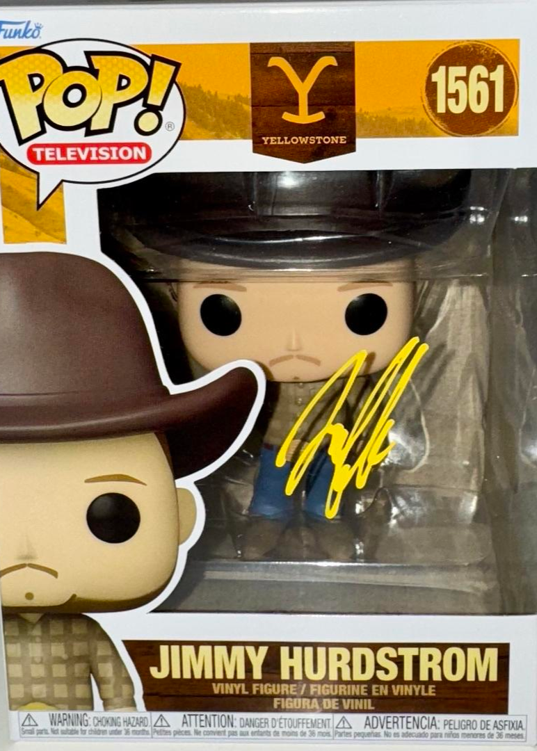 Jefferson White Signed Funko Pop #1561 "Jimmy  Hurdstrom" (Yellowstone) - Beckett COA #02