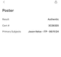 Jason Kelce Signed 16x20 Photo Philadelphia Eagles - PSA COA