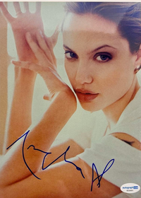 Angelina Jolie Signed 8x10 Photo - ACOA #02