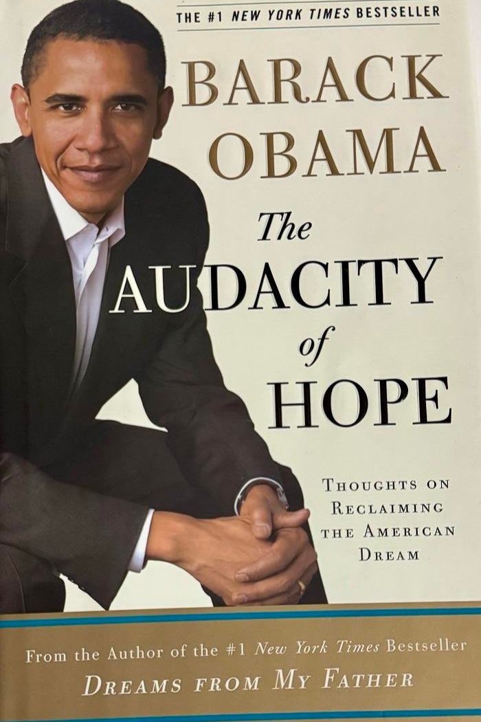 Barack Obama Autographed The Audacity of Hope Book -  PSA COA