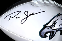 Ron Jaworski Signed Eagles Logo White Football - Schwartz COA