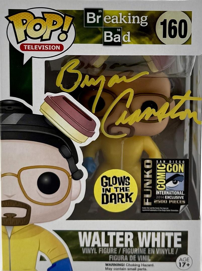 Bryan Cranston Signed San Diego Comic Con Limited Edition Funko Pop #160 Walter White (Breaking Bad) - SWAU