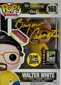 Bryan Cranston Signed San Diego Comic Con Limited Edition Funko Pop #160 Walter White (Breaking Bad) - SWAU