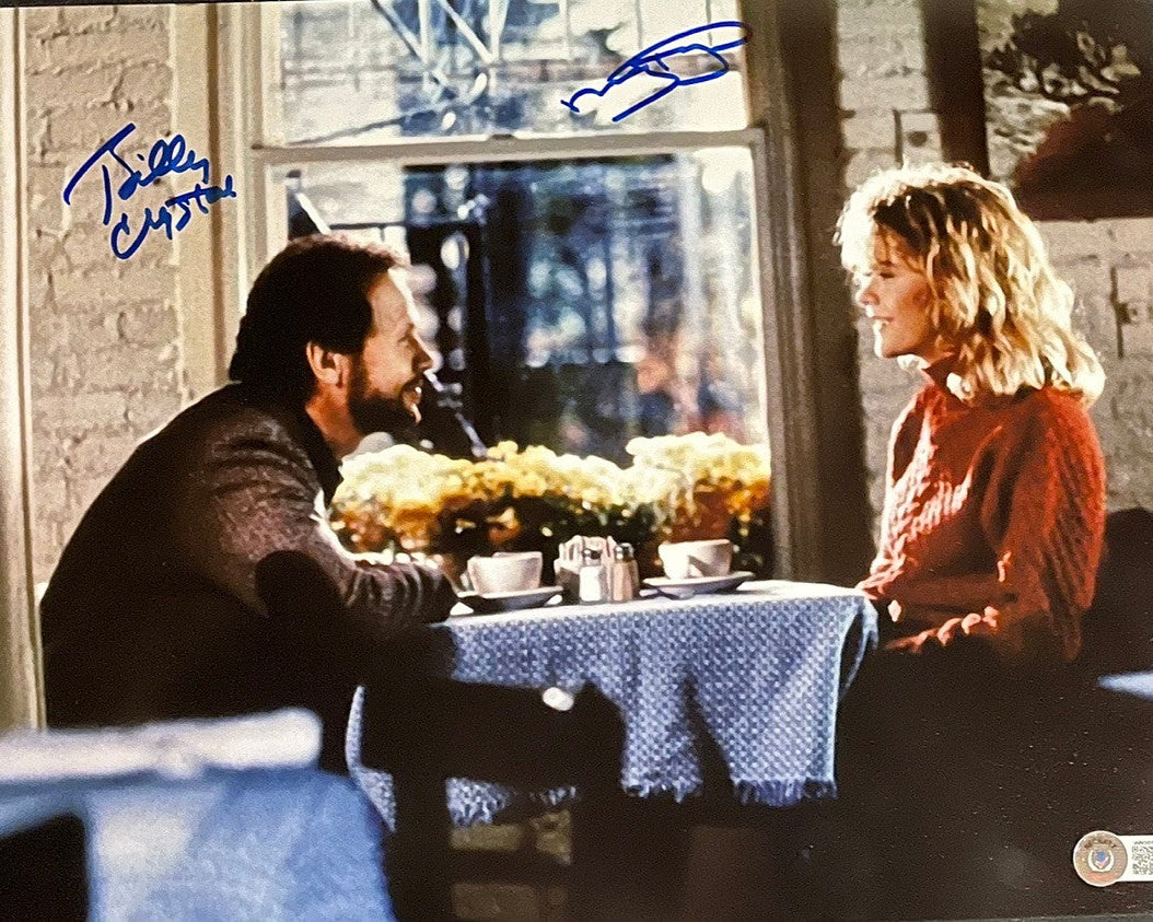 Meg Ryan & Billy Crystal Signed 11x14 Photo (When Harry Met Sally) - Beckett COA