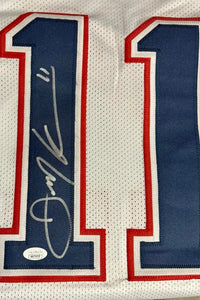 Julian Edelman Signed White Patriots Jersey - JSA COA #02