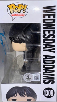 Jenna Ortega Signed Funko Pop #1309 "Wednesday Addams" *RARE* - Beckett COA with full letter of authenticity