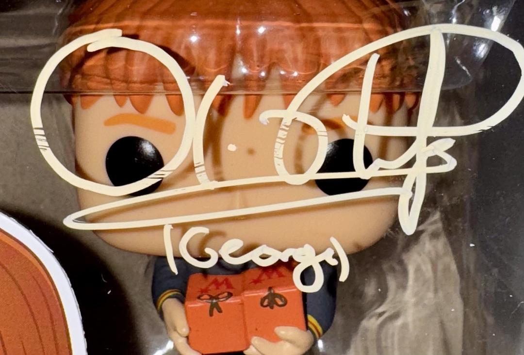 Oliver Phelps Signed Funko Pop #34 "George Weasley" (Harry Potter) - Official Pix