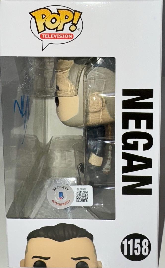 Jeffrey Dean Morgan Signed Funko Pop #1158 "Negan" (Walking Dead) - Beckett COA #02