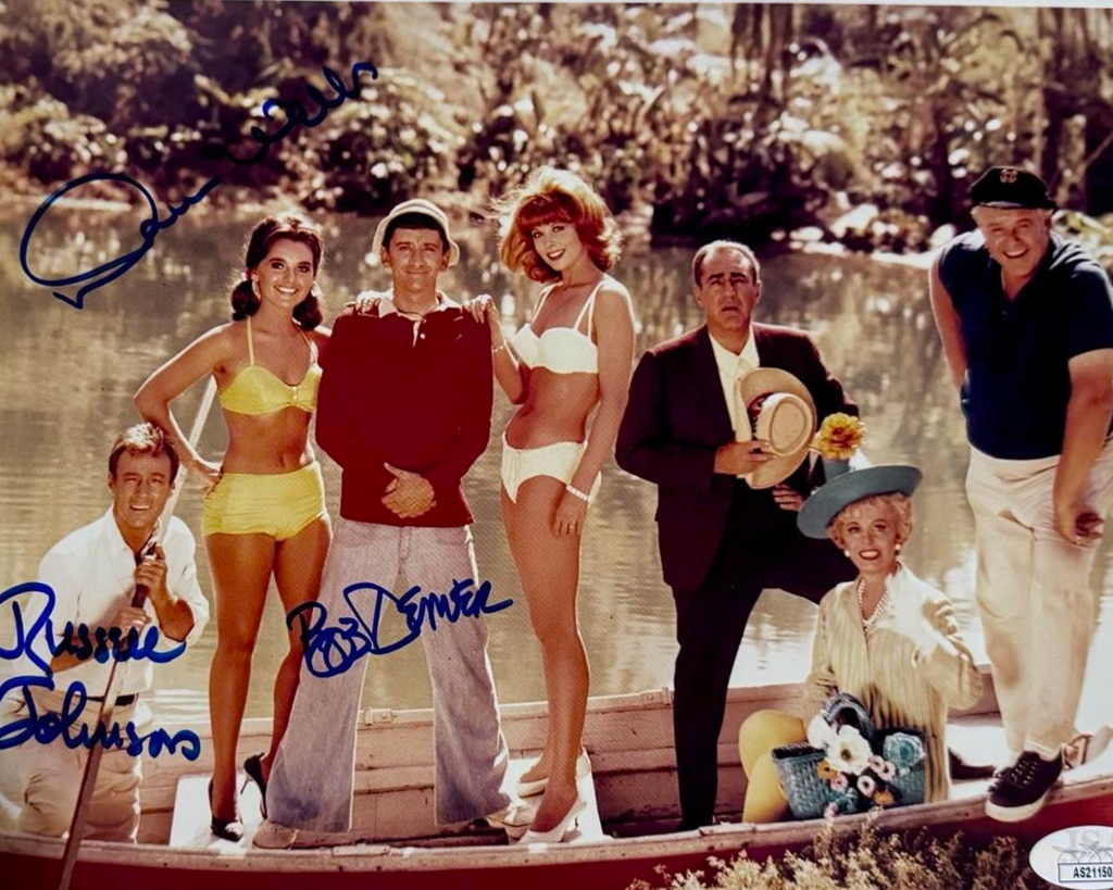 Bob Denver, Dawn Wells, Russell Johnson 8x10 Photo (Gilligans Island) - JSA COA