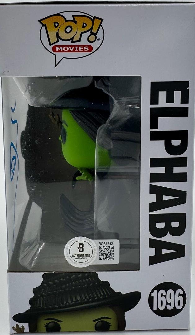 Idina Menzel Signed Funko Pop #1696 Elphaba (Wicked) - Beckett COA