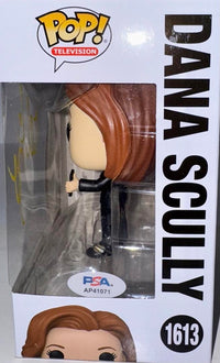 Gillian Anderson Signed Funko Pop #1613 "Dana Scully" (Yellow Ink) - PSA COA #2