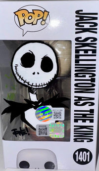Chris Sarandon Signed Limited Edition (1/1) Funko Pop #1401 Jack Skellington (Nightmare Before Christmas) w/Inscription and Tone Rodriguez artwork - Beckett and OC Celebrity Marketing COA
