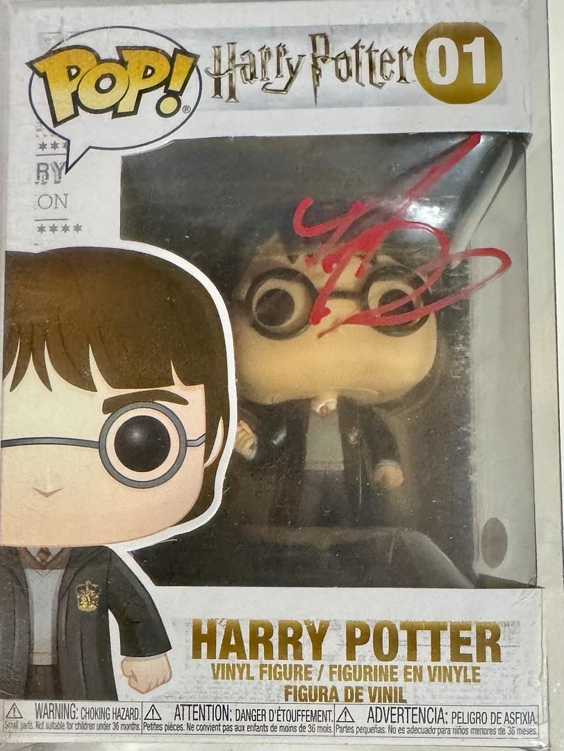 Daniel Radcliffe Signed Funko Pop #01 "Harry Potter" (Red Ink) - ACOA #01